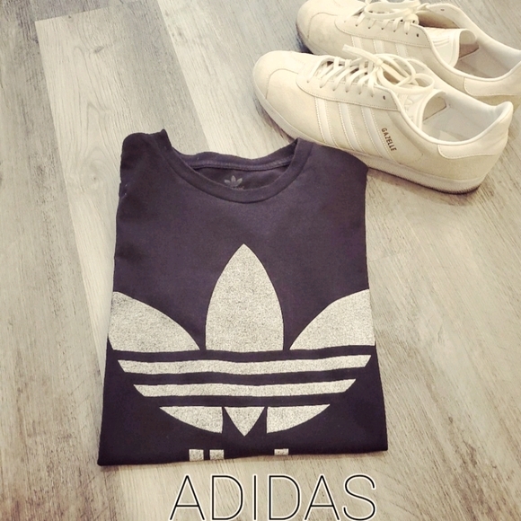 adidas Other - Adidas Black Logo T-shirt  sz M